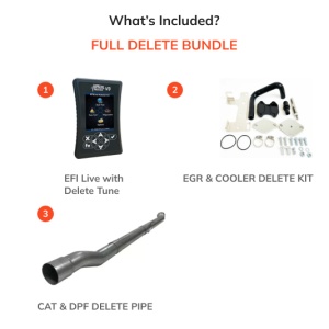 Ram Cummins 6.7L | Full Delete Kit (DPF/DEF/EGR) w/ Delete Pipe | 2019-2021