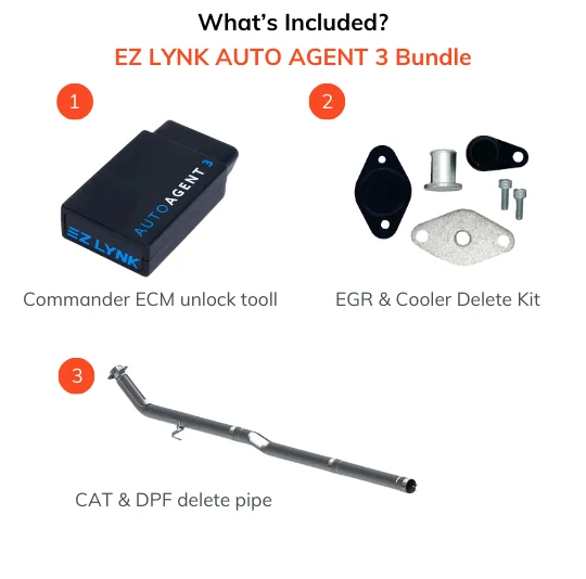 Ford Powerstroke 3.0L Full Delete Bundle | DPF/DEF/EGR | Delete Pipe 2018-2020