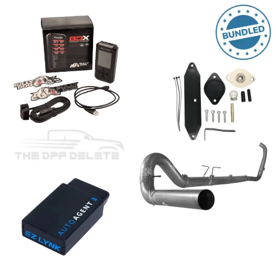 Ford Powerstroke 6.7 | Full Delete Bundle (DPF/DEF/EGR) w/ 4″ Exhaust | 2011-2019