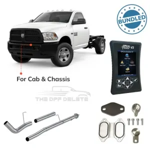 Cab & Chassis Ram Cummins 6.7L | Full Delete Bundle (DPF/DEF/EGR) | Delete Pipe | 2013-2018