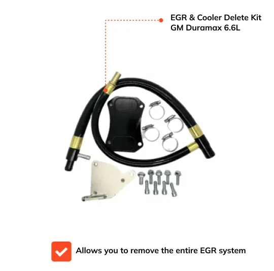 EGR & Cooler Delete Kit 2011-2016 GM Duramax 6.6L