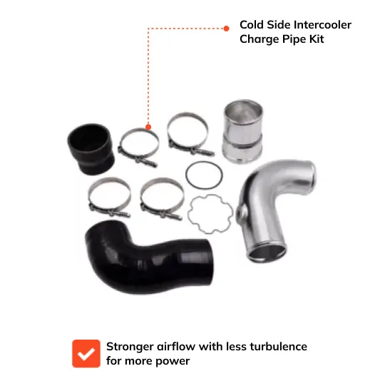 Cold Side Intercooler Charge Pipe Kit 2011-2016 Ford Powerstroke 6.7L